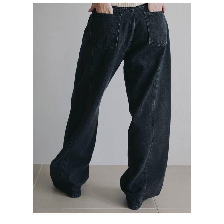 anuke（アンヌーク） anuke 2026Prefall ボトムス Panel Black Denim 7
