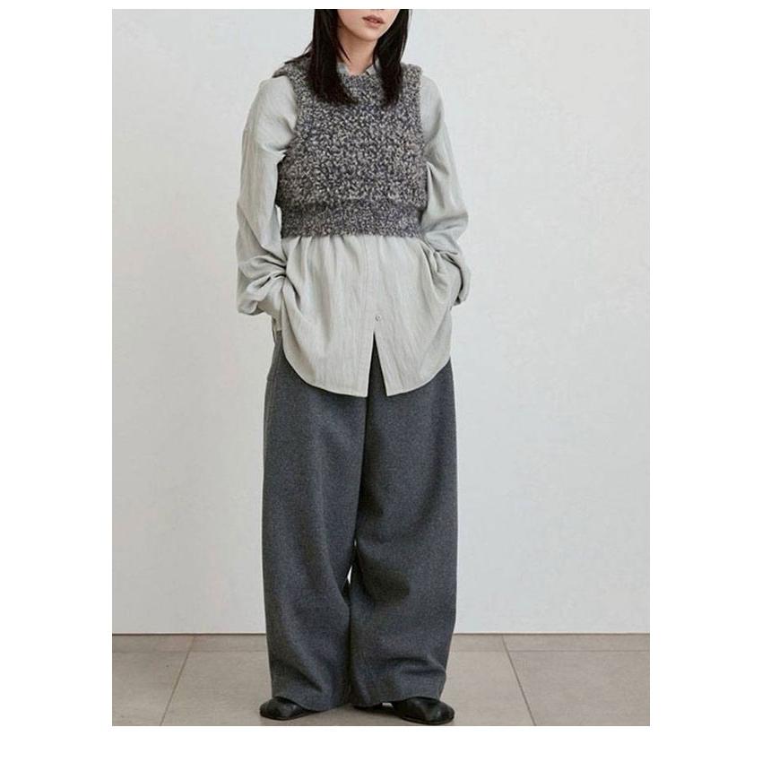 anuke（アンヌーク） anuke 2026winter トップス Stitch Over Shirts 1