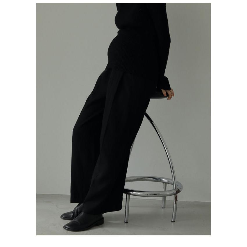 anuke 2024FallWinter アンヌーク ボトムス Reha. Tuck Wide Pants 一部9月上旬〜下旬予約 リハタックワイドパンツ ロング丈 マタニティ 72410701 72410801｜doubleheart｜15