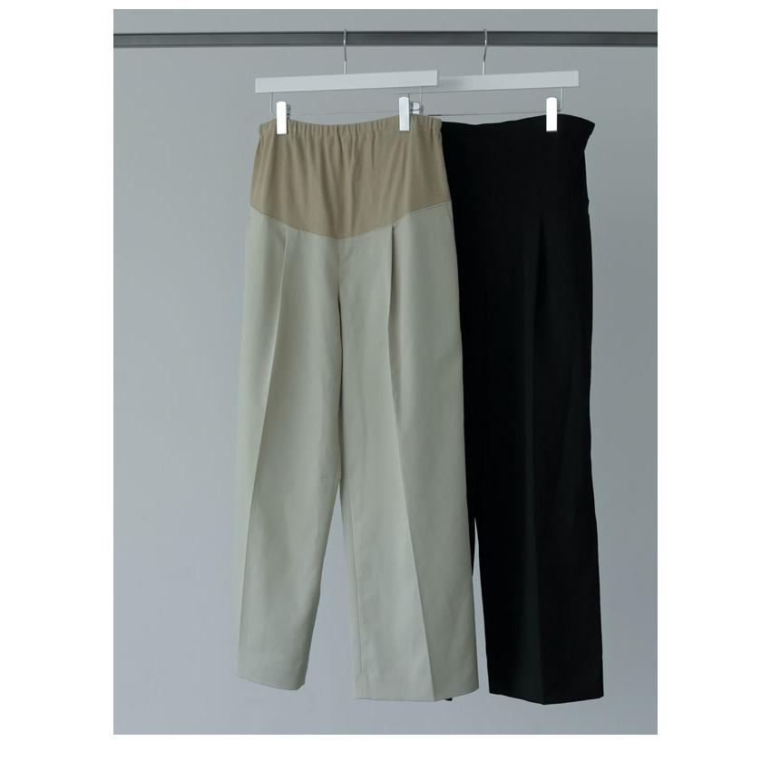 anuke 2024FallWinter アンヌーク ボトムス Reha. Tuck Wide Pants 一部9月上旬〜下旬予約 リハタックワイドパンツ ロング丈 マタニティ 72410701 72410801｜doubleheart｜19