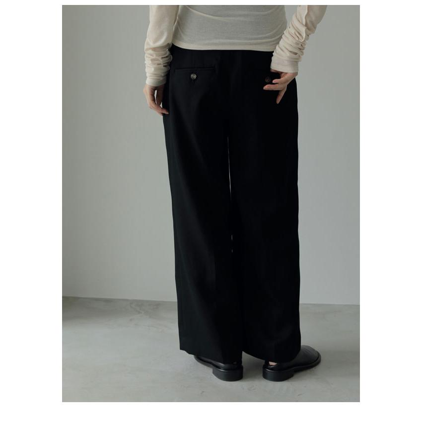 anuke 2024FallWinter アンヌーク ボトムス Reha. Tuck Wide Pants 一部9月上旬〜下旬予約 リハタックワイドパンツ ロング丈 マタニティ 72410701 72410801｜doubleheart｜08