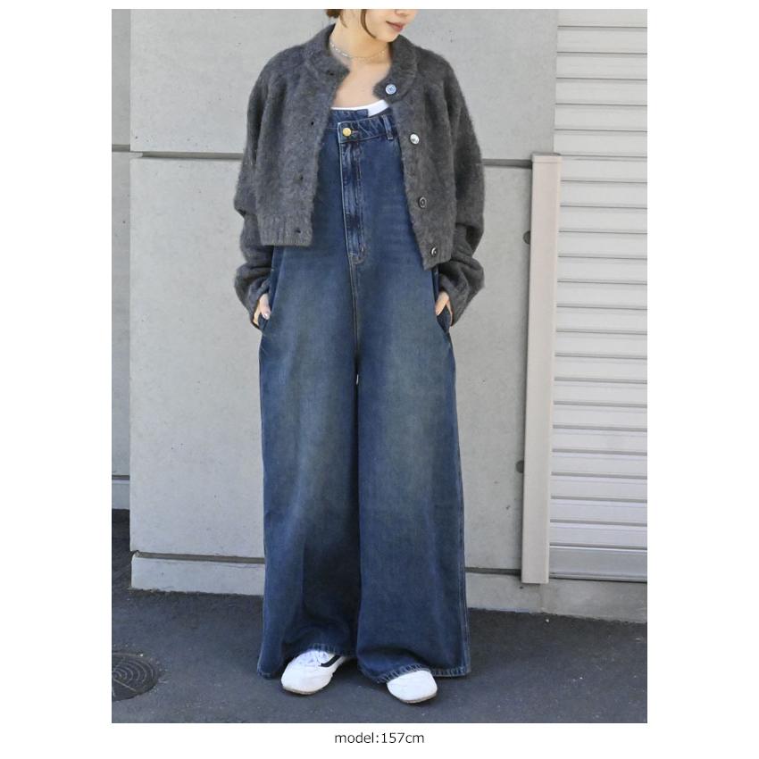 PaulineBleu ポリーヌブロー フロントアシメデニムサロペット ワンピース オールインワン サロペット パンツ ロング丈 |  | 17