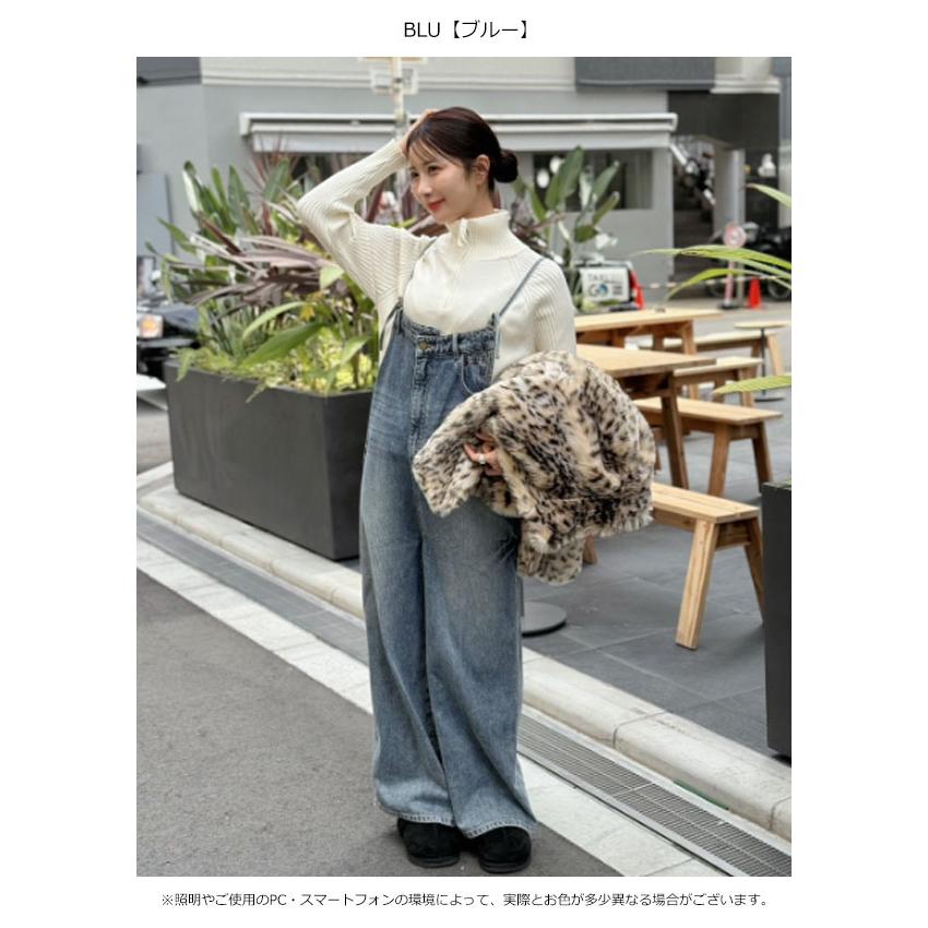 PaulineBleu ポリーヌブロー フロントアシメデニムサロペット