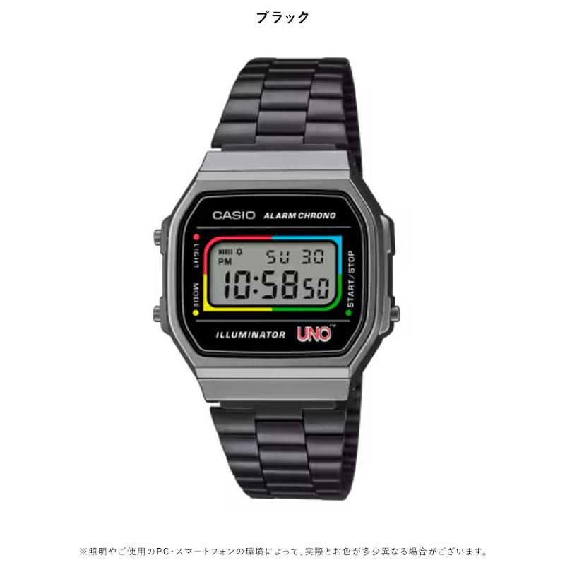 新品未使用品　CASIO A168WEUC-1AJR UNOコラボモデル CASIO A168WEUC-1AJR UNO Collaboration Model Wild Card Unisex