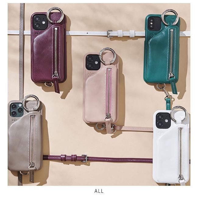 エジュー ajew 通販 ajew cadenas zipphone case shoulder by High-end leather iphoneケース アイホンケース スマホケース 本革 牛革 iPhone 13promax｜doubleheart｜13