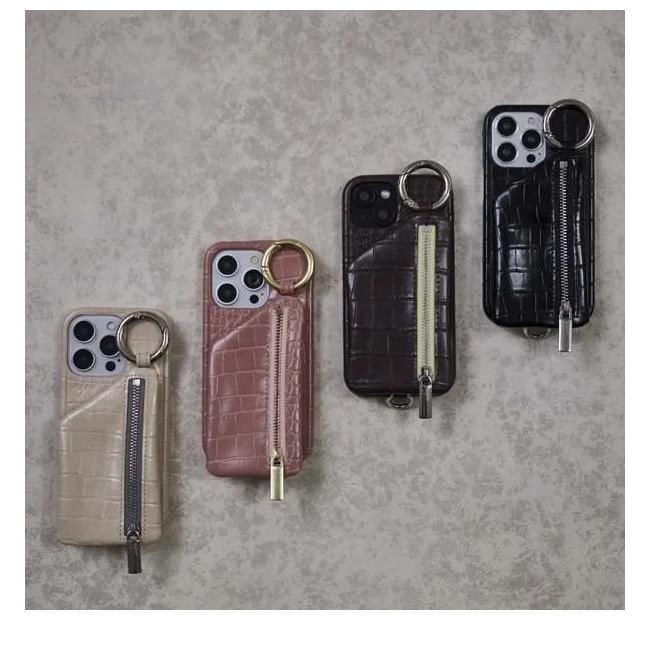 ajew（エジュー） 【iPhone対応】 ajew cadenas croco zipphone case