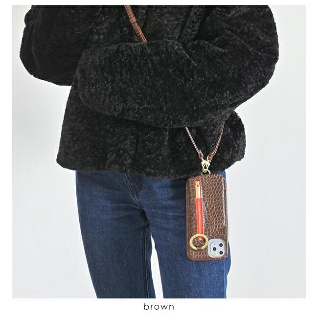 cocoa / ajew / iPhone15ケース iPhone15 / darkchoco 【ひも