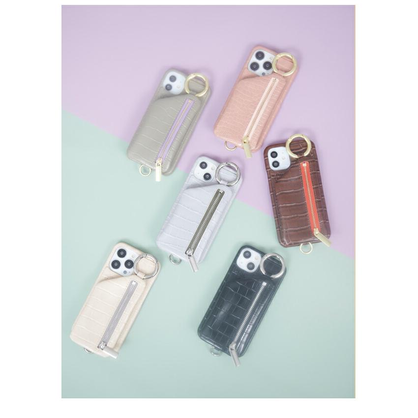 即納】 【iPhone対応】エジュー ajew cadenas croco zipphone 即納】 【iPhone対応】エジュー ajew cadenas croco zipphone