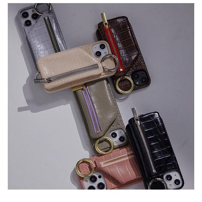 ajew（エジュー） 【iPhone対応】 ajew cadenas croco zipphone case