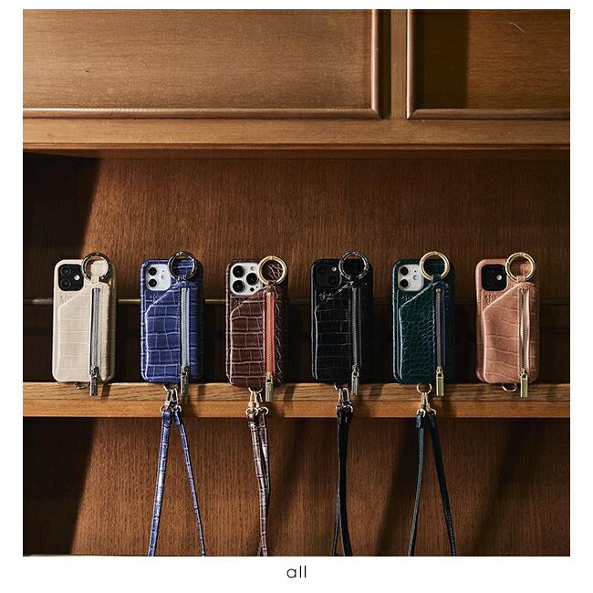 即納】 【iPhone対応】エジュー ajew cadenas croco zipphone 即納】 【iPhone対応】エジュー ajew cadenas croco zipphone