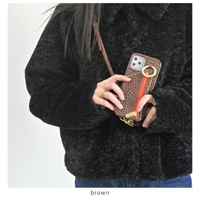 promax/plus対応】エジュー ajew cadenas croco zipphone case