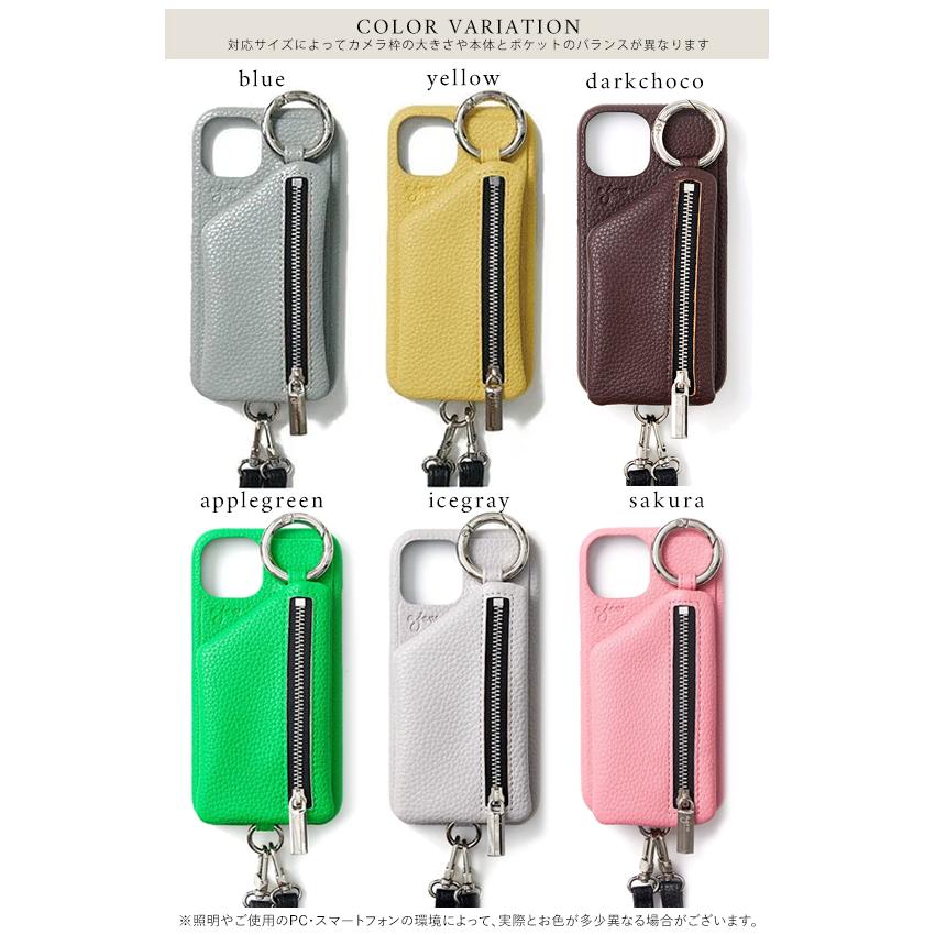 ajew iPhone14/16e/14pro対応 エジュー cadenas zipphone case