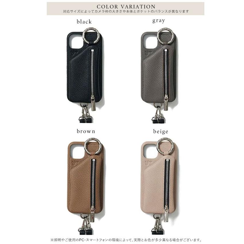 ajew 【iPhone16/16pro対応】 エジュー cadenas zipphone case