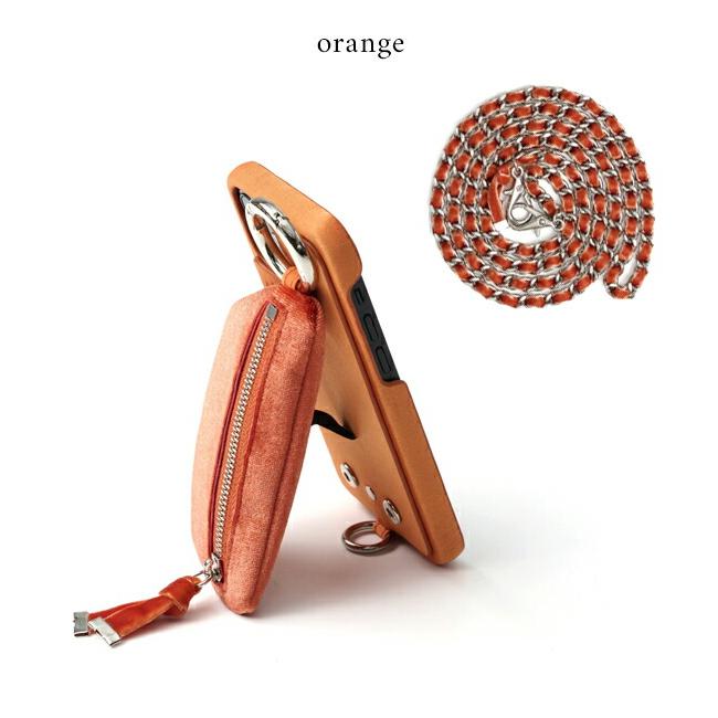 試着のみ　ajew dress case iPhone15 オレンジ 在庫限りSALE30%OFF】【即納】 エジュー ajew dress case shoulder