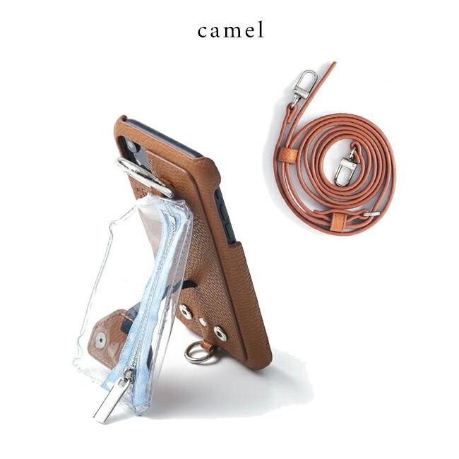 ajew ストラップ付きiPhoneケース ブラウン ajew スマホケース ajew/エジュー/「ひも付き」 iPhone16ProMax