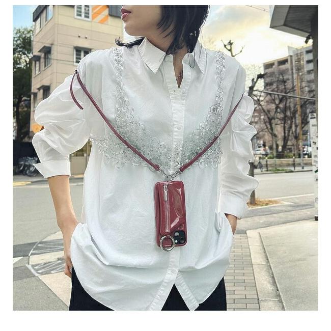 ajew iPhone15promax対応 エジュー patent case shoulder