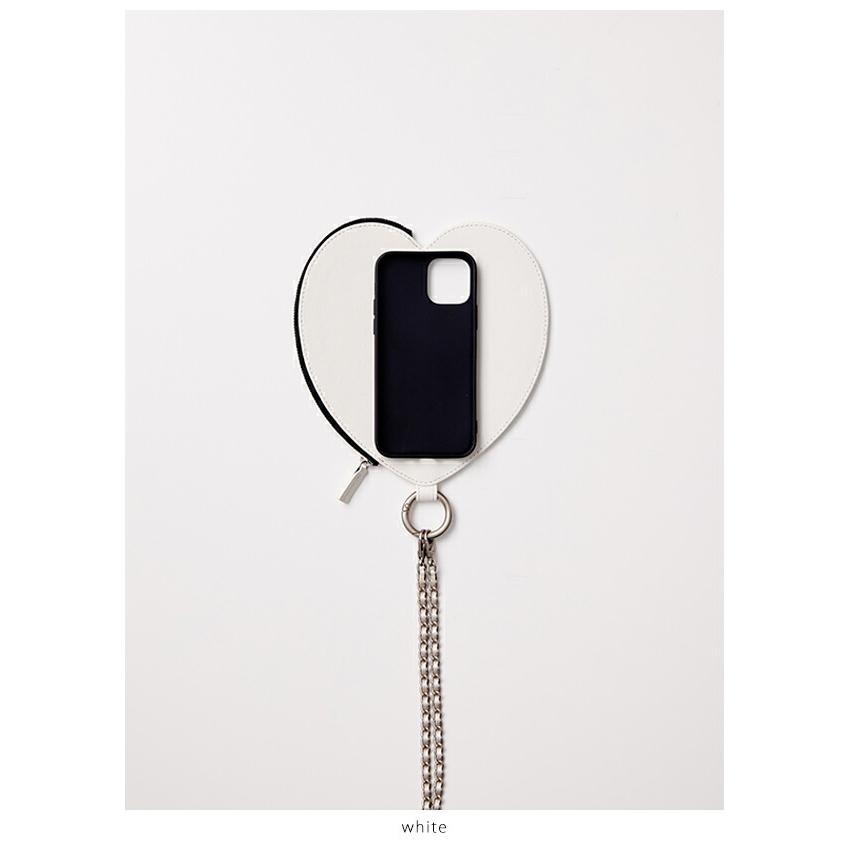 ajew iPhone対応 エジュー dress HEART case shoulder ハート