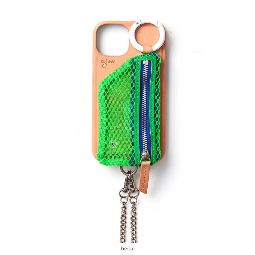 エジュー ajew cadenas mesh wave case shoulder iPhone15 エジュー ajew cadenas mesh wave case shoulder iPhone15