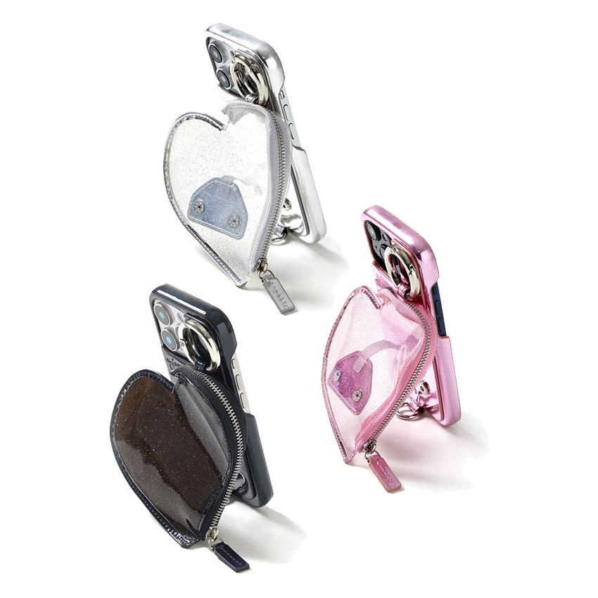 ajew iPhone対応 エジュー PVC heart planet pocket case 一部5 ajew iPhone対応 エジュー PVC heart planet pocket case 一部5