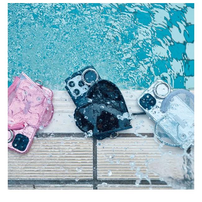 ajew（エジュー） iPhoneProMax対応 ajew PVC heart planet pocket