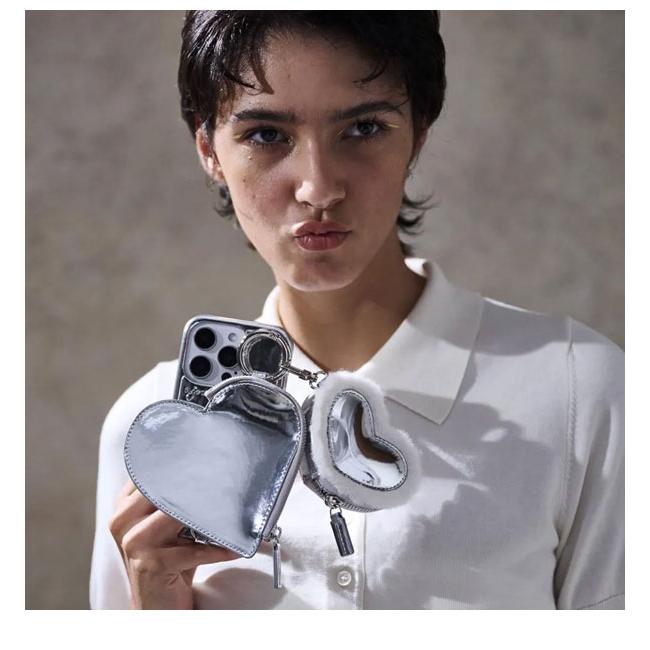 ajew（エジュー） iPhone対応 ajew glow heart pocket case iPhone16