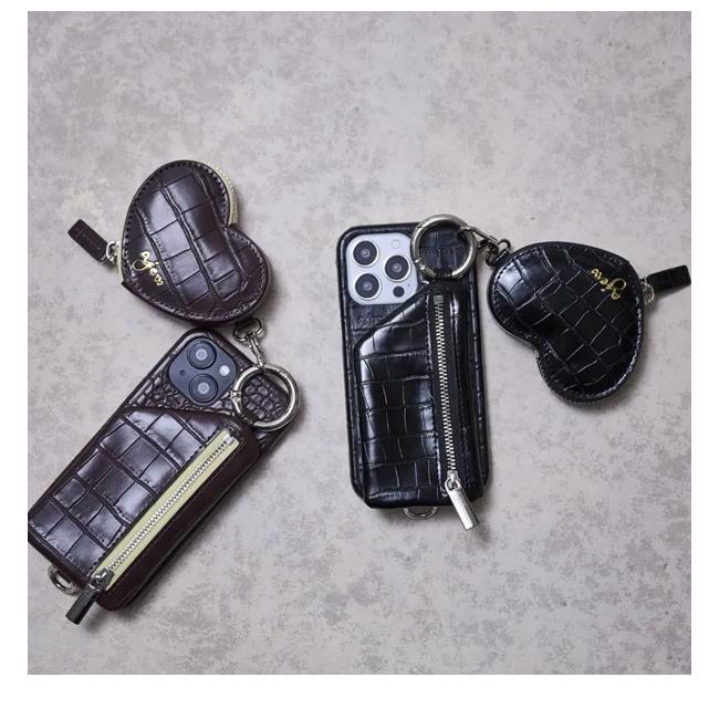 ajew（エジュー） 【iPhone対応】 ajew cadenas croco zipphone case