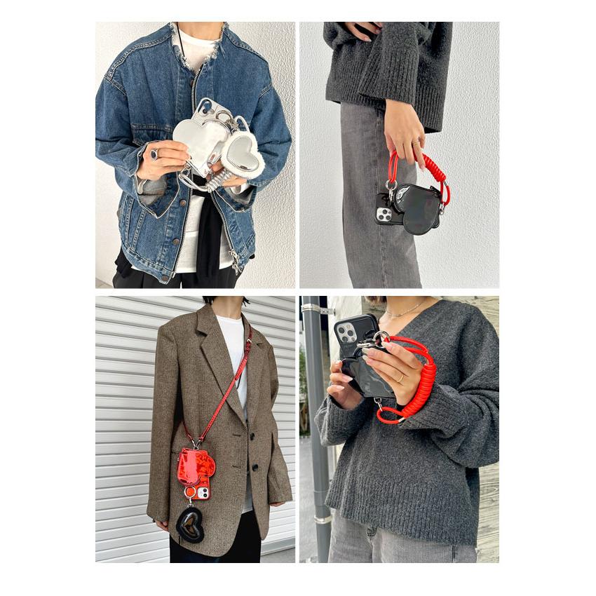 エジュー⭐︎ajew⭐︎iPhone 17Pro Max用 PVCハートレッド完売 Ajew エジュー PVC heart iphone15pro ハートケース