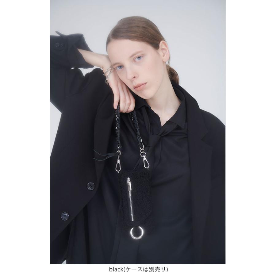 ajew Tie chain ショルダー ストラップ ブラック - スマホ ajew Tie chain ショルダー ストラップ ブラック - スマホ
