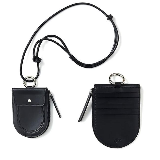 エジュー ajew Function wallet case ウォレット 財布 ショルダー レザー 紐 肩掛け 革 レザー ミニ財布 ユニセックス ギフト aj04-017の画像