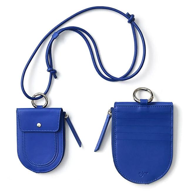エジュー ajew Function wallet case ウォレット 財布 ショルダー レザー 紐 肩掛け 革 レザー ミニ財布 ユニセックス ギフト aj04-017の画像