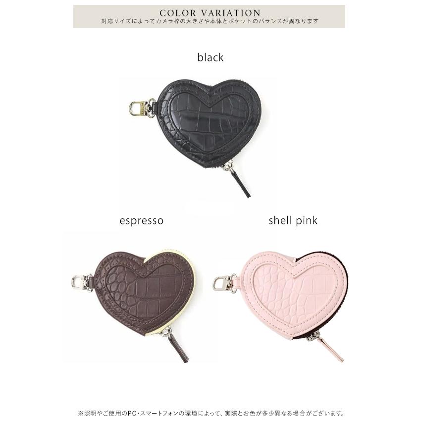 ajew（エジュー） ajew croco HEART pouch クロコハートポーチ