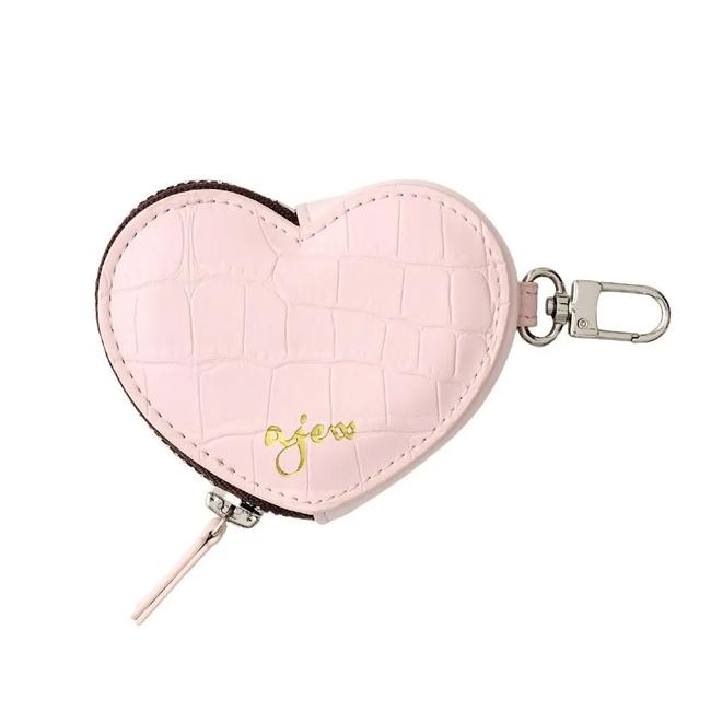 ajew（エジュー） ajew croco HEART pouch クロコハートポーチ