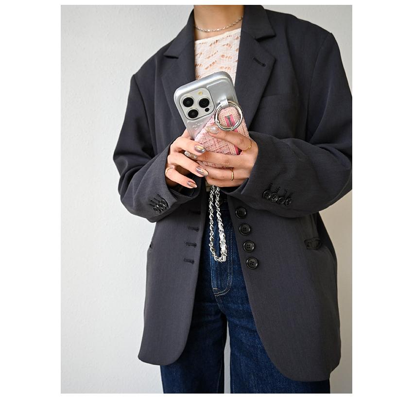 ajew（エジュー） iPhoneProMax対応 ajew tweed cadenas zipphone case