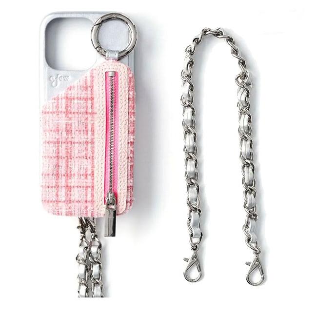 新品、未使用 ajew tweed cadenas zipphone case ajew（エジュー） iPhoneProMax対応 ajew tweed cadenas zipphone case