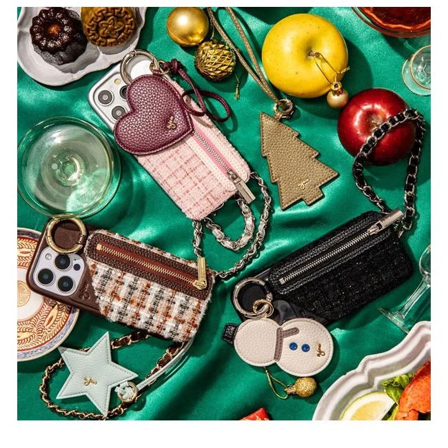 ajew（エジュー） iPhoneProMax対応 ajew tweed cadenas zipphone case