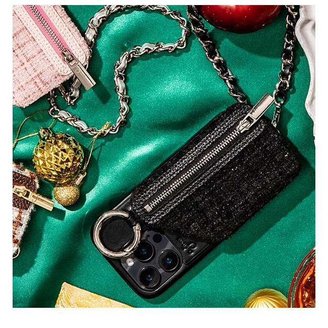 ajew（エジュー） iPhoneProMax対応 ajew tweed cadenas zipphone case