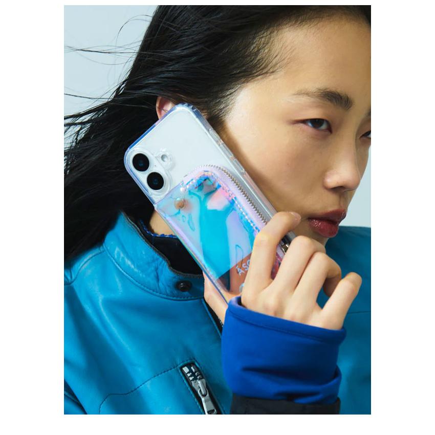 【iPhone対応】 エーシーン a scene B&C PVC clear case iPhone17 16 15 14pro クリア ケース 紐 ストラップ ギフト エジュー ajew as02-035の画像