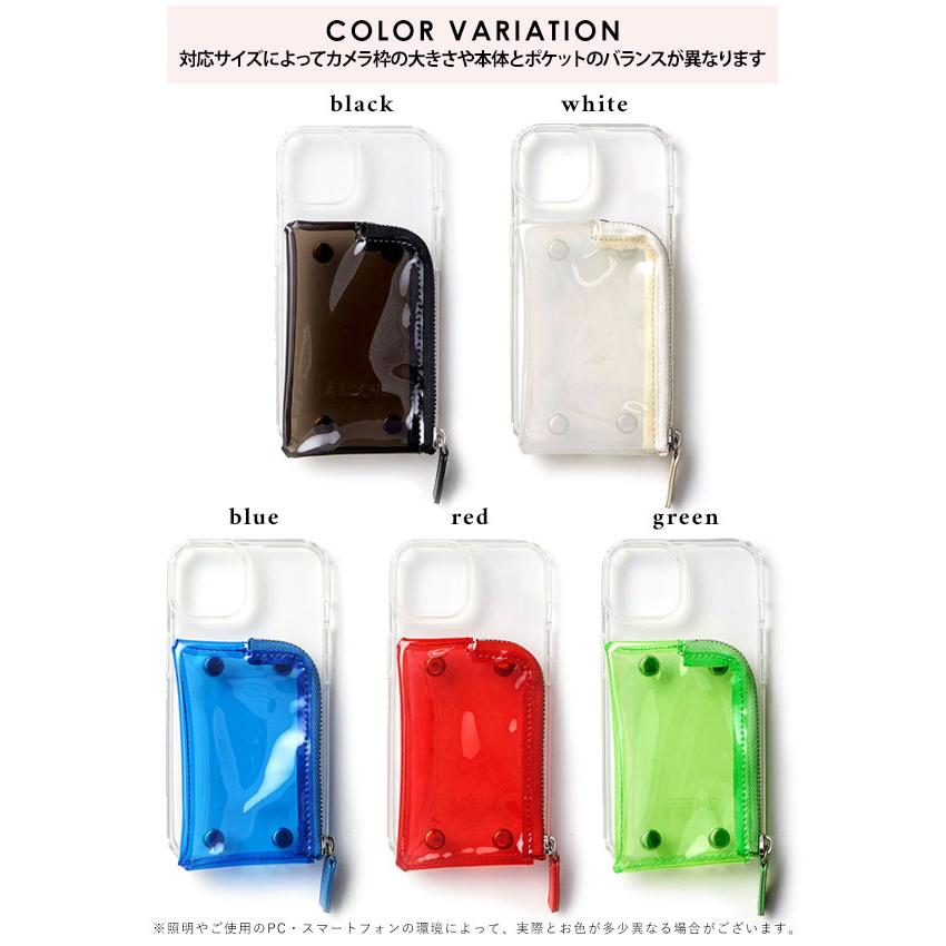 【iPhone対応】 エーシーン a scene B&C PVC clear case iPhone17 16 15 14pro クリア ケース 紐 ストラップ ギフト エジュー ajew as02-035の画像