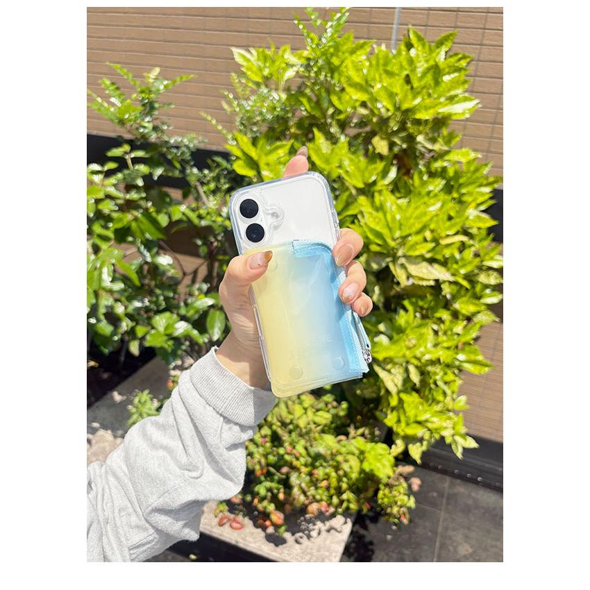 【iPhone対応】 エーシーン a scene B&C PVC clear case iPhone17 16 15 14pro クリア ケース 紐 ストラップ ギフト エジュー ajew as02-035の画像