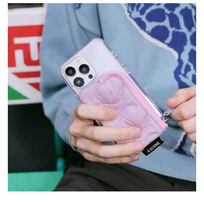 A SCENE（エーシーン） iPhone対応 A SCENE Quilt clear case キルト