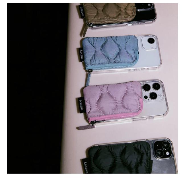 A SCENE（エーシーン） iPhone対応 A SCENE Quilt clear case キルト