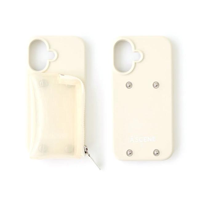 【iPhone対応】 エーシーン A SCENE PVC croco silicon case クロコシリコンケース iPhone17 iPhone16 15 pro 小銭入れ 自立 ajew エジュー as02-044の画像