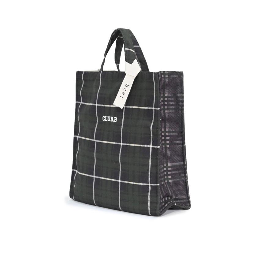 beej ビージ バッグ Tartan ck BoxBag タータンチェックボックスバッグ