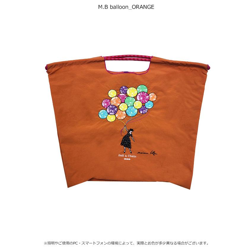送料無料 Ball＆Chain ボールアンドチェーン 正規品 M.B eiffel touer / M.B balloon Lサイズ マリアンヌバトル コラボ バッグ エコバッグ bcmbl | Ball＆Chain | 03