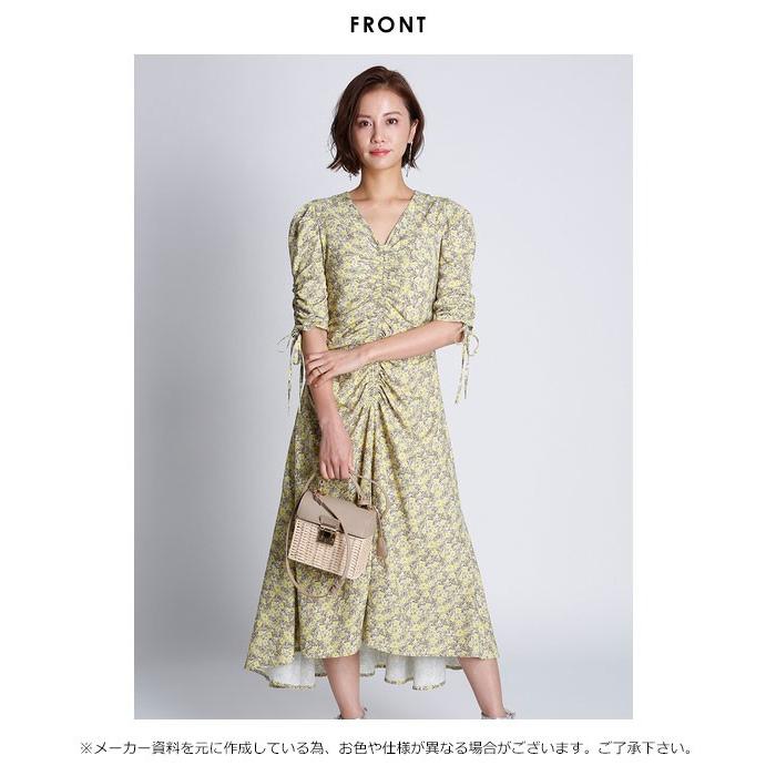 セルフォード Celford 春夏 小花柄プリントワンピース レディース ワンピース ロング丈 ミディアム丈 小花柄 花柄 五分袖 キレイめ オケージョン Cwfo1027 バッグ ワンピースのダブルハート 通販 Yahoo ショッピング