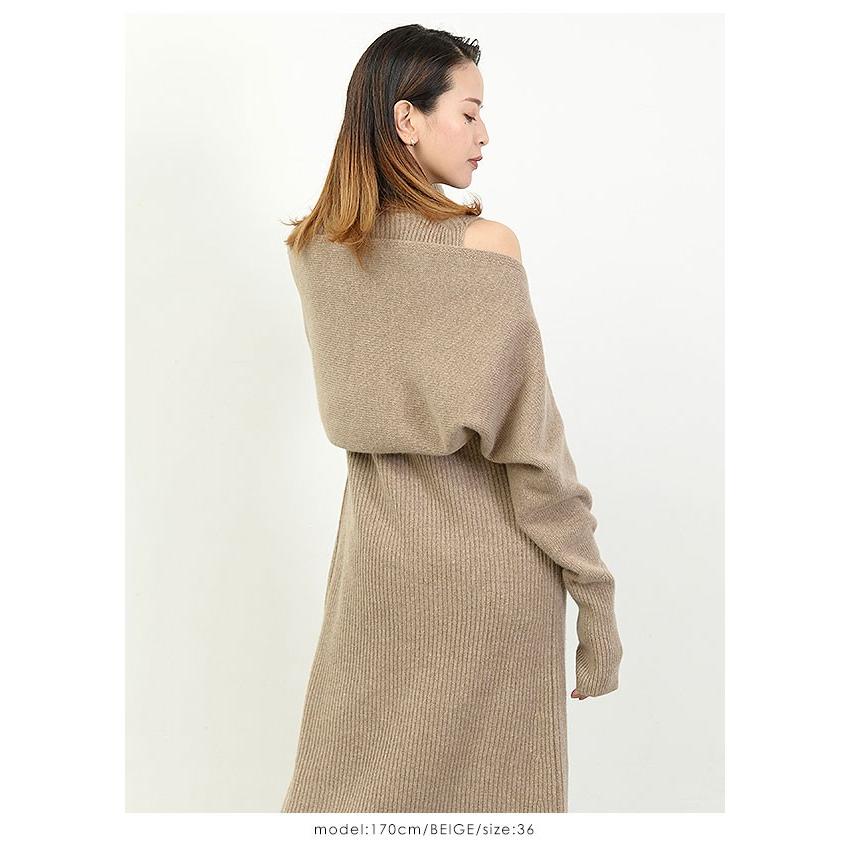 セルフォード Celford 19秋冬 ボレロセット両畦ニットワンピース レディース ワンピース 長袖 ノースリーブ ロング丈 ニットワンピース ボレロ カーディガン Cwno バッグ ワンピースのダブルハート 通販 Yahoo ショッピング