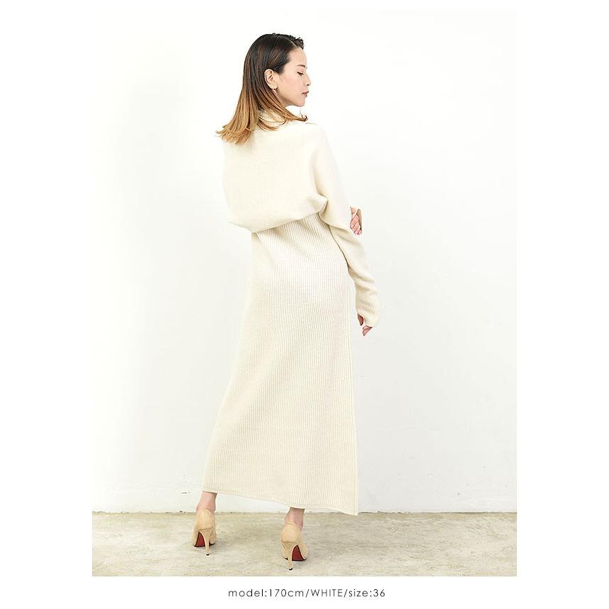 セルフォード Celford 19秋冬 ボレロセット両畦ニットワンピース レディース ワンピース 長袖 ノースリーブ ロング丈 ニットワンピース ボレロ カーディガン Cwno バッグ ワンピースのダブルハート 通販 Yahoo ショッピング