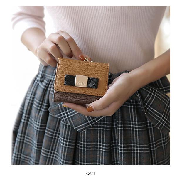 ダズリン Dazzlin 通販 3カラ 配色がま口ミニwallet レディース 財布 ウォレット ミニ 小さめ リボン 花柄 エレガント 三つ折 がま口 小銭入れ コンパクト Daz バッグ ワンピースのダブルハート 通販 Yahoo ショッピング