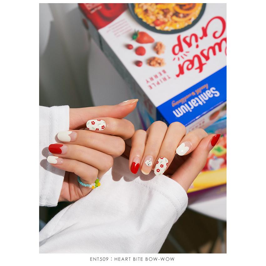 Edgeu エッジユー 通販 Heart Bite Bow Wow ネイル ジェルネイル ネイルシール セルフネイル ハンド 手 ネイルステッカー 貼るだけ ネイルデザイン ジェル Ent509 バッグ ワンピースのダブルハート 通販 Yahoo ショッピング