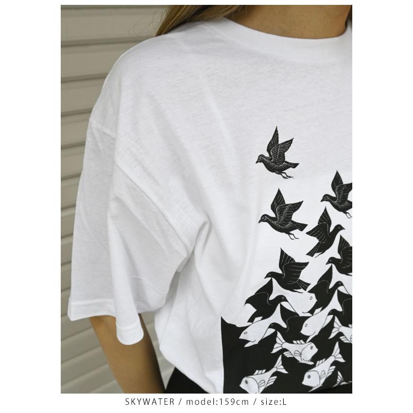 ESCHER GRAPHIC TSHIRT トップス Tシャツ エッシャー ロゴTシャツ ユニ